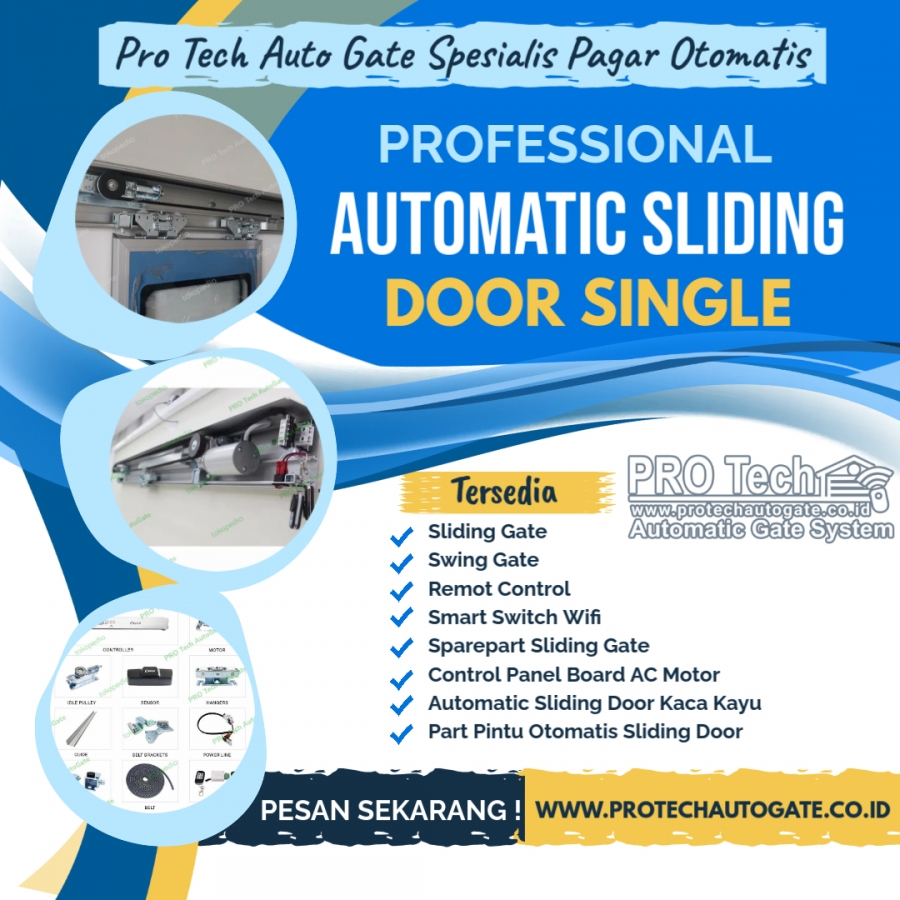 Automatic Door Pintu Sliding Otomatis Single: Solusi Praktis untuk Rumah & Kantor