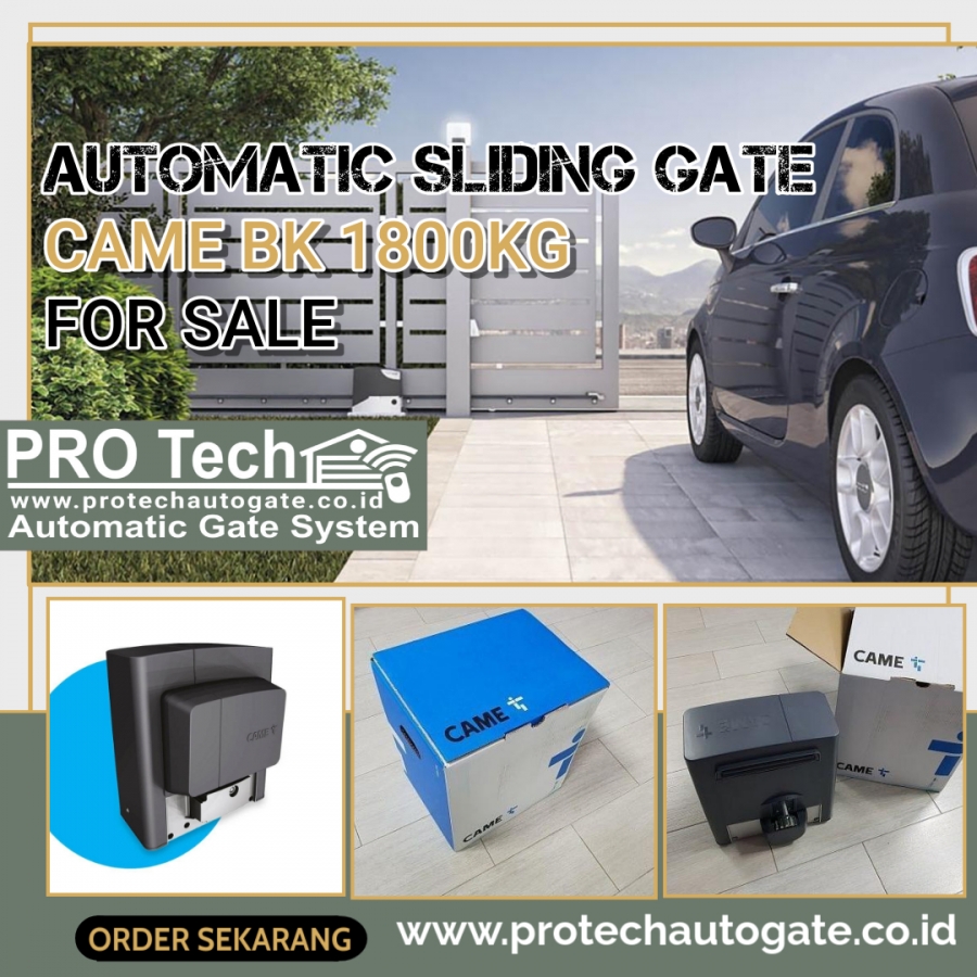 Mesin Pintu Gerbang Otomatis Sliding Gate Came Bk 1800Kg