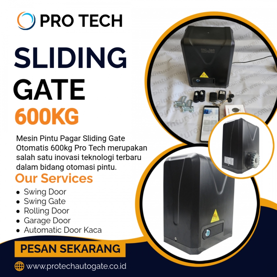 MESIN PINTU PAGAR SLIDING GATE OTOMATIS 600KG