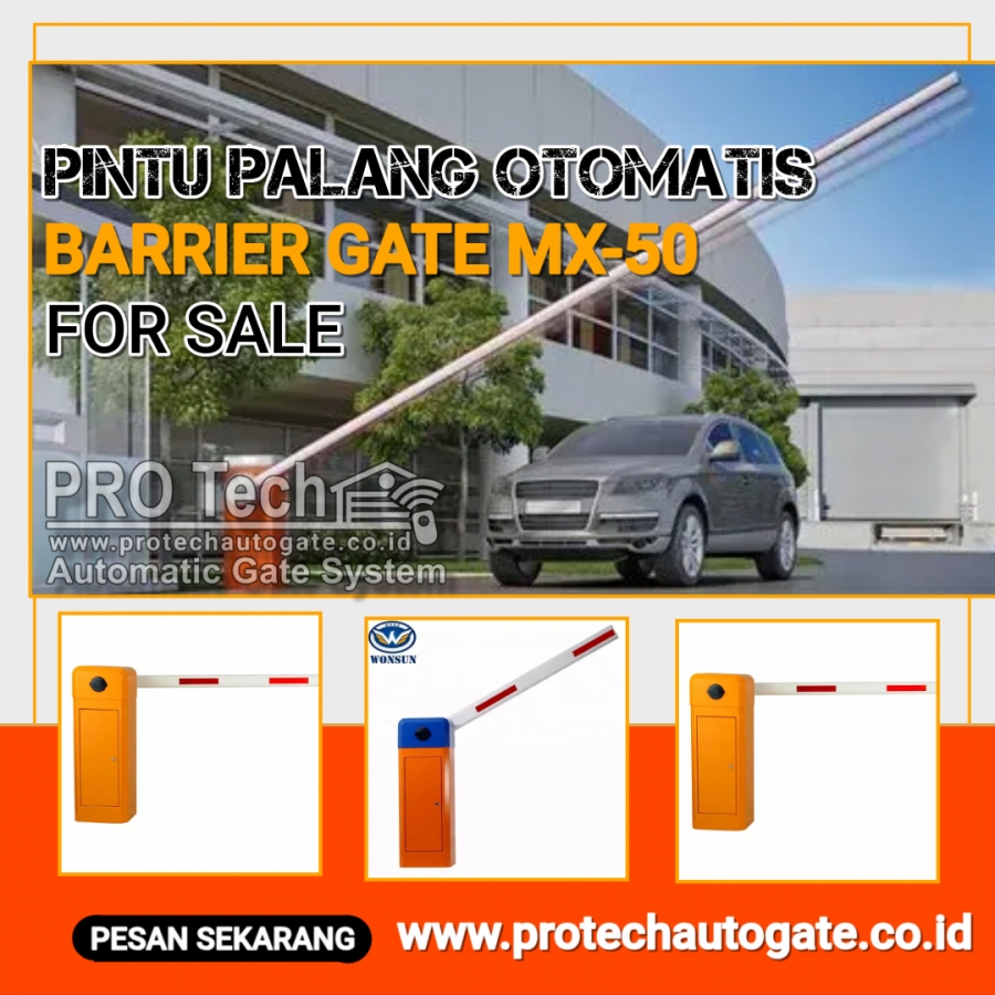 Mesin Barrier Gate Palang Parkir Otomatis Boom Gate Seri MX-50